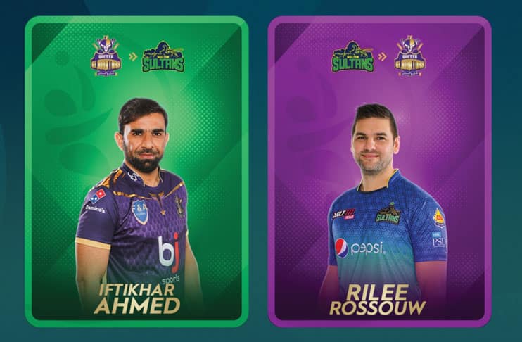Iftikhar ahmed and Rille Rossouvw changed their teams