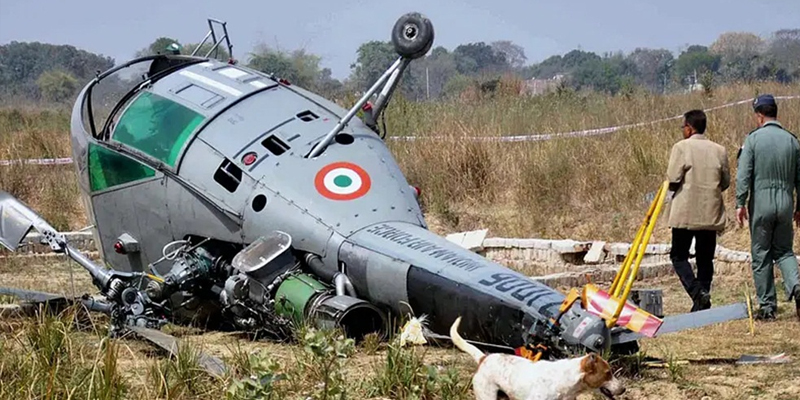Indian helicopter Crashed